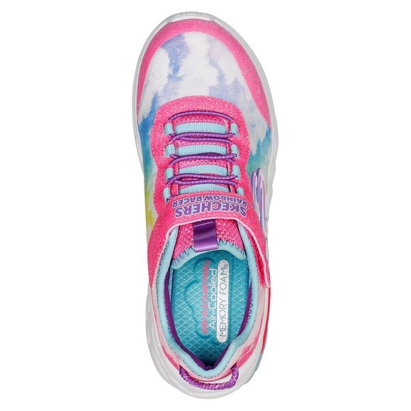 Skechers Girls Rainbow Racer Clouds Light Up Sneakers - Picture 2 of 5